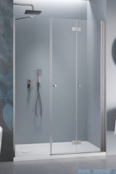 Radaway Nes Brushed Nickel DWSB drzwi wnękowe 120cm W1 prawe szczotkowany nikiel szkło przejrzyste 10044950-91-01R/10045250-01-01