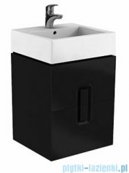 Koło Twins szafka podumywalkowa wisząca z 2 szufladami 49,5x57x45,9 cm czarny mat 89491