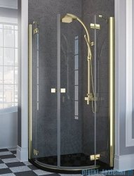 Radaway Almatea PDD GOLD kabina półokrągła 90x90 szkło brązowe 30502-09-08N