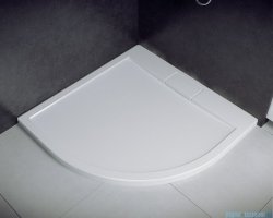 Besco Axim ultraslim 90x90cm brodzik półokrągły biały BAX-90-NR