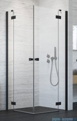 Radaway Essenza New Black Kdd kabina 80x100cm szkło przejrzyste 385061-54-01L/385062-54-01R