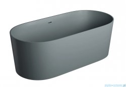 Omnires Ovo M+ wanna wolnostojąca z przelewem 160 x 75 cm ash grey mat OVO160WWZPAG