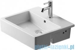 Duravit Vero umywalka wpuszczana w blat z przelewem z trzema otworami na baterie 550x470 mm 031455 00 30