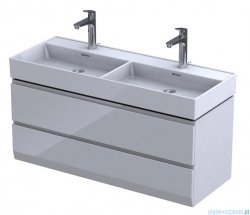 Oristo Brylant szafka z umywalką wisząca 119x50x45 biały połysk OR36-SD2S-120-1-V3/UME-BD-120-91-D