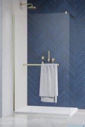 Radaway Modo New II Brushed Gold z wieszakiem kabina Walk-in 110x200 szczotkowane złoto 389114-99-01W
