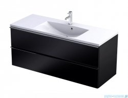 Oristo Etna szafka podumywalkowa wisząca 120x50x45 czarny mat OR52-SD2S-120-8