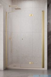 Radaway Nes Brushed Gold DWSB drzwi wnękowe 120cm W3 prawe złoto szczotkowane szkło przejrzyste 10044750-99-01R/10045450-01-01