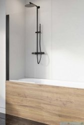 Radaway Nes 8 Black Pnj parawan nawannowy 70cm lewy czarny mat/szkło przejrzyste 10061070-54-01L