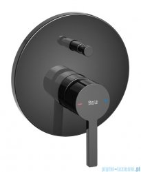 Roca Naia bateria wannowo-prysznicowa podtynkowa Titanium Black EVERLUX-PVD A5A0B96CN0