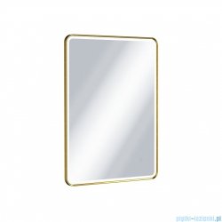 Excellent Corido lustro wiszące LED prostokątne 80x60 cm mata grzewcza złoto szczotkowane DOEX.CO080.060.GB