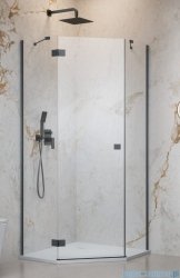Radaway Essenza 8 Brushed GunMetal Ptj kabina pięciokątna 100x80cm lewa szczotkowany grafit 10490000-92-01L/10490800-01-01