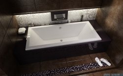 Besco Quadro 170x75cm Wanna prostokątna #WAQ-170-PK