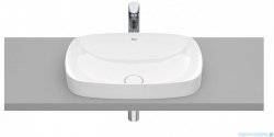 Roca FINECERAMIC umywalka wpuszczana w blat cienkościenna Soft 55x37 biała SUPERGLAZE  A327504S00