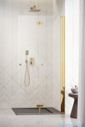 Radaway Nes 6 Gold KDD B kabina walk-in 90cm prawa złoty połysk szkło przejrzyste 10024090-09-01R