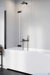 Radaway Nes 8 Black Pnd I parawan nawannowy 120cm lewy czarny mat/szkło przejrzyste 10060120-54-01L