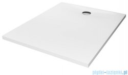 New Trendy Nex brodzik konglomeratowy prostokątny 140x80x3,5 cm biały B-0464