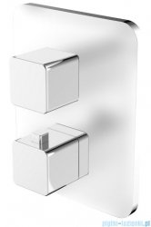 Omnires Parma bateria wannowa podtynkowa termostatyczna chrom/biały PM7436CRB