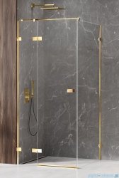 New Trendy Avexa Gold Shine kabina prostokątna 80x120x200 cm przejrzyste lewa EXK-1654