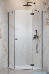 Radaway Essenza Brushed GunMetal Ptj kabina pięciokątna 90x90cm prawa szczotkowany grafit szkło przejrzyste 1385010-92-01R/1385050-01-01