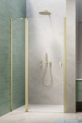 Radaway Nes Brushed Light Gold Dwj II Drzwi wnękowe 100cm lewe szczotkowane jasne złoto szkło przejrzyste 10036100-98-01L