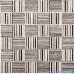 Dunin Woodstone mozaika kamienna 30x30 grey tatami 48