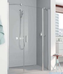 Kermi Pega drzwi wahadłowe 1-skrzydłowe z dwoma polami stałymi 160 cm prawe przejrzyste PE1AR16020VPK