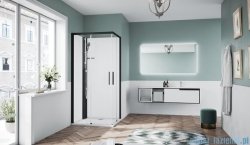 Novellini Glax 1 2.0 kabina standard 100x70 lewa czarna G21A197ST-1HH