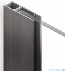New Trendy Nesta Gunmetal Brushed profil poszerzający po stronie ścianki 15 mm grafit szczotkowany PP-0050