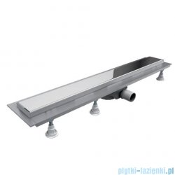 Schedpol Base-Low odpływ liniowy z maskownicą Steel 80x8x6,5cm OLSL80/ST-LOW