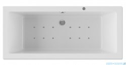 Riho Lugo 180x90cm wanna prostokątna z hydromasażem Relaks + nogi + syfon BT03-REL
