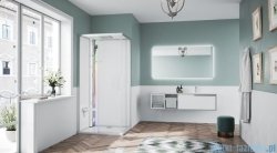 Novellini Glax 1 2.0 kabina z sauna parową 100x80 lewa srebrna  G21A198ST5-1BB
