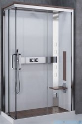 Novellini Nexis kabina prysznicowa z hydromasażem 100x80 prawa white oak NEXA109DM5-1KQ