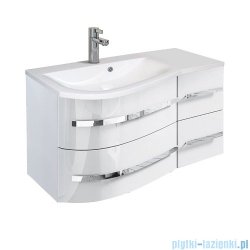 Oristo Opal szafka podumywalkowa wisząca lewa 90x50x44cm biały połysk OR30-SD4S-90-1-L