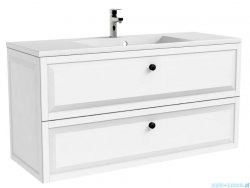 Oristo Montebianco szafka z umywalką Amelia 120x60x46 biały mat OR47-SD2S-120-2/UME-AM-120-92-C