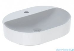 Geberit VariForm Umywalka owalna z półką, bez przelewu 60x45cm KeraTect 500.778.00.2