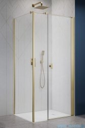 Radaway Nes Kds I Brushed Gold kabina 120x75cm prawa szczotkowane złoto 10023120-99-01R/10043075-99-01