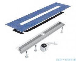 Schedpol Slim Lux odpływ liniowy z maskownicą Plate Slim do zabudowania płytkami 80x3,5x9,5cm OLP80/SLX