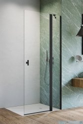 Radaway Nes Black KDD II kabina walk in 100cm prawa czarny mat/szkło przejrzyste 10031100-54-01R