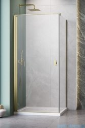 Radaway Nes Kdj I Brushed Gold kabina 90x80cm lewa szczotkowane złoto 10022090-99-01L/10039080-01-01