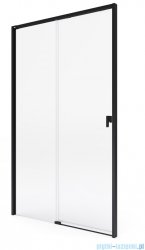 Roca Metropolis drzwi prysznicowe 100x200cm przejrzyste profile CZARNY MAT AMP1310016M