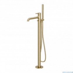 Excellent Delta Pi bateria wannowa wolnostojąca złoto szczotkowane AREX.1254GB