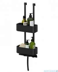 Tiger 2 Store wisząca półka prysznicowa 25cm czarna 1500210746