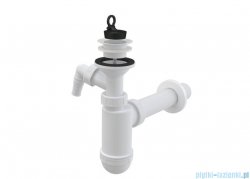 Alcaplast syfon umywalkowy DN40 z przyłączem, sitko z tworzywa DN63 A42P