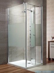 Radaway Eos KDJ-B kabina prysznicowa 80x80 prawa szkło przejrzyste + brodzik Delos C + syfon 37413-01-01NR