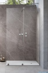 Radaway Furo Brushed Nickel kabina Walk-in 150x200cm prawa szczotkowany nikiel 10106788-91-01R/10110744-01-01