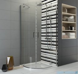 Sanplast Free Line II KP4/FREEII kabiny półokragłe 80x80x200 cm przejrzysta 600-261-0010-42-401