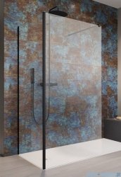 Radaway Modo New Black IV kabina Walk-in 80x95 czarny mat/szkło przejrzyste 389584-54-01/389095-54-01