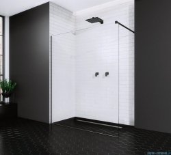 Radaway Modo New Black II kabina Walk-in 100x200 czarny mat/szkło przejrzyste 389104-54-01