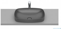 Roca FINECERAMIC umywalka wpuszczana w blat cienkościenna Soft 55x37 onyx A327504640