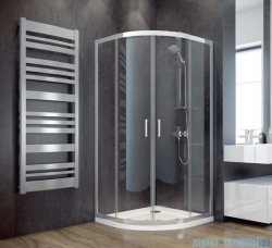 Besco Modern kabina półokrągła 80x80x185cm grafit MP-80-185-G